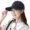 Cap UV Protection Water Repellent Comes with Chin Strap Soft Hat Navy [DreamHats] UPF50+ (Repels Water) (Light Material) (Foldable) Spring/Summer