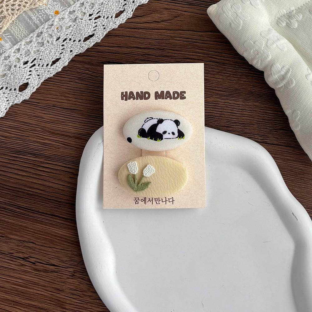 Adorable Fruit Embroidery Hair Clips for Babies - No Damage, Perfect for Children's Hair Styling
