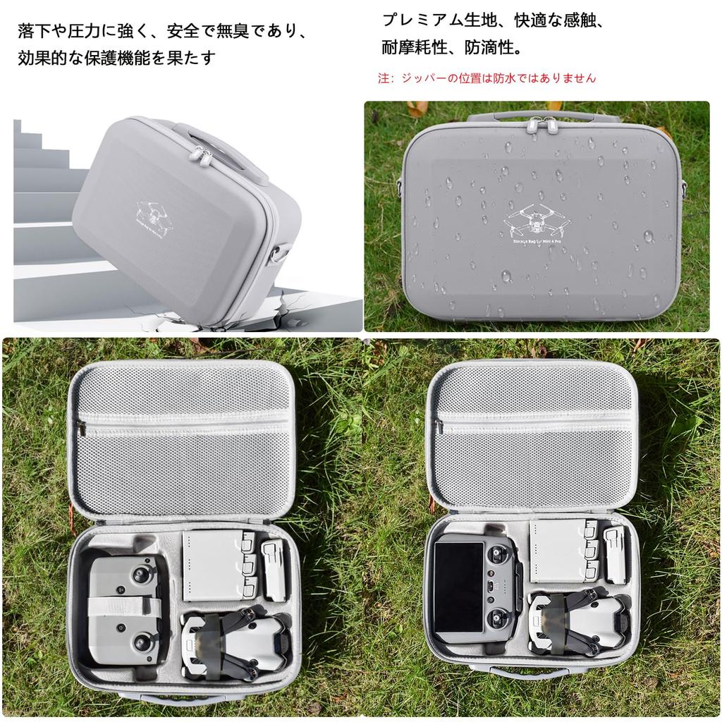 TOMGDRACO DJI Mini 4 Pro Case, Holds DJI Mini 4 Pro, DJI-RC 2DJI RC-N2 Remote Controller, Two-Way Charging Manager, Propellers, Data Cables, Adapter