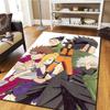 Naruto Cartoon  Carpet for Living Room Bedroom, Home Decor Movie Mat Cool Play Floor Mat -HE89