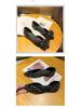 2025 Korean Style Women's Pointed Toe Pearl Rhinestone Slip-On Shoes - Soft Sole, Shallow Mouth, Spring/Autumn Fashion