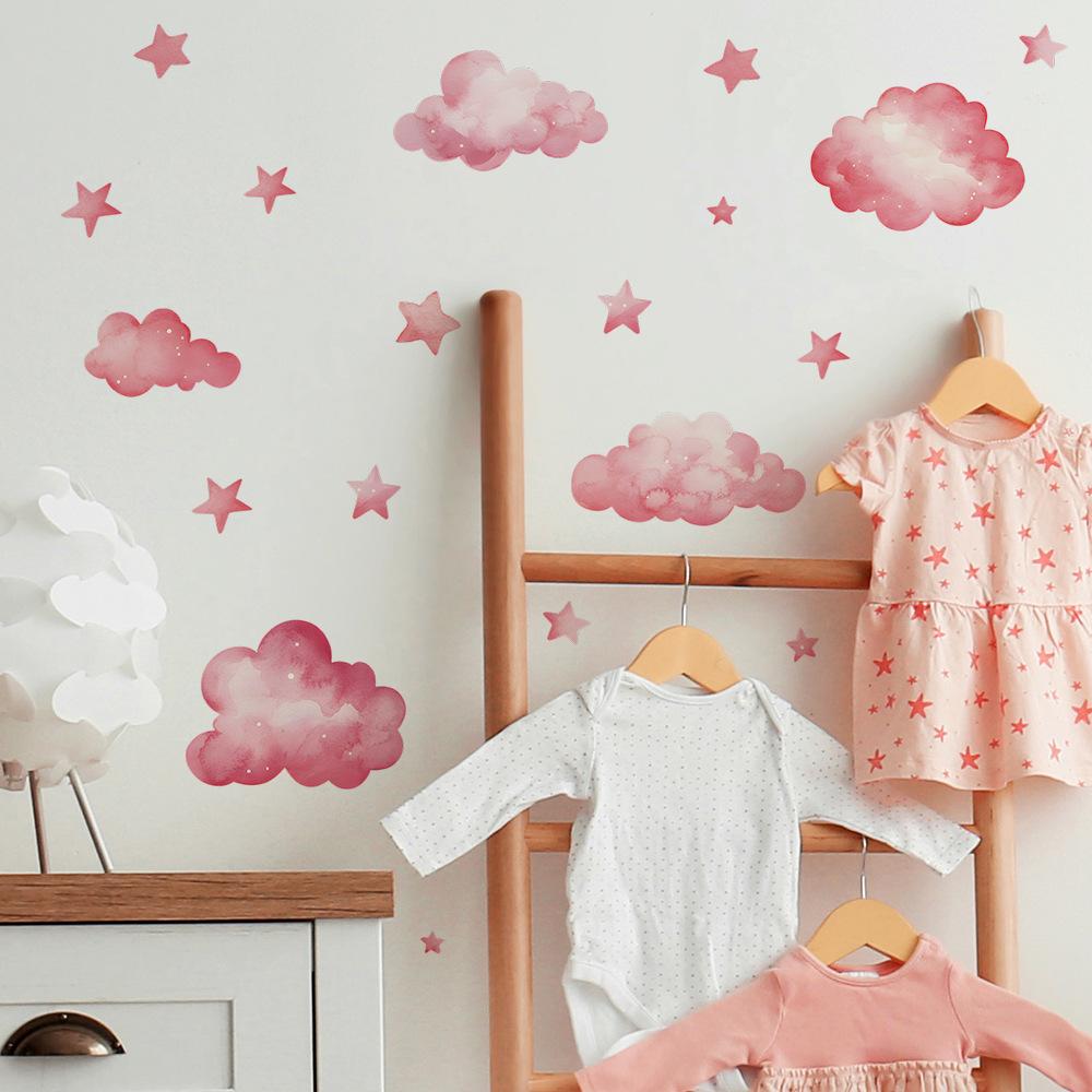 Autocolant de Perete Nor Stea Pictat Manual Autoadeziv Detașabil pentru Dormitor Sufragerie Intrare Decorare Perete de Fundal