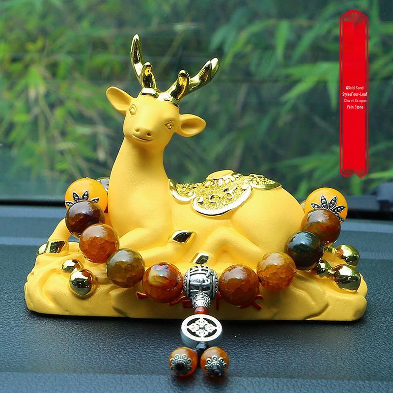 High-End Deer Car Ornament: Unisex Perfume for Center Console Decoration