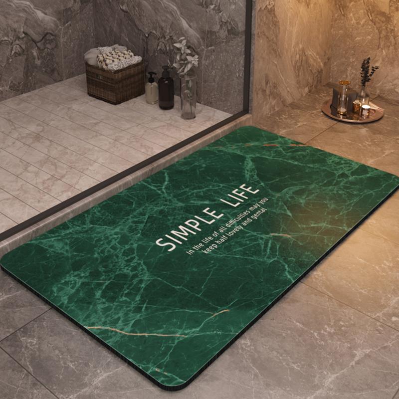 

Luxury Bathroom Mat Super Absorbent Quick Dry Anti-Slip Simple Life Rug Bath Floor Mats Carpet For Shower High Quality 60cmx90cm