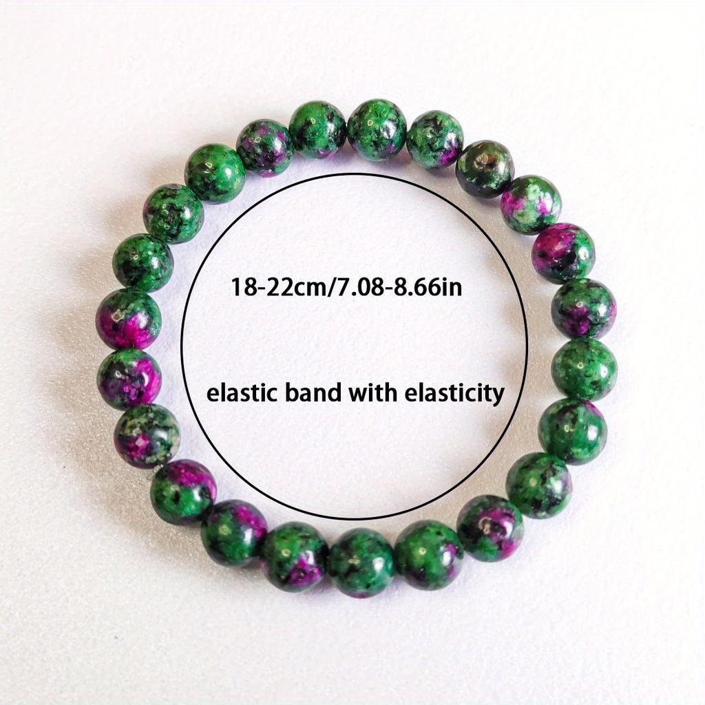 2pcs 6mm+8mm Natural Stone Bracelet, an Ideal Friendship Bracelet Gift for Friends and Classmates, Suitable As a Unisex Jewelry Accessory