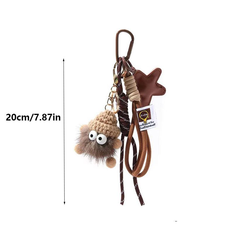 Cute Small Coal Ball Handbag Decoration Pendant For Girls Cute Fashion Funny Simple Bag Accessory For Women Bag
