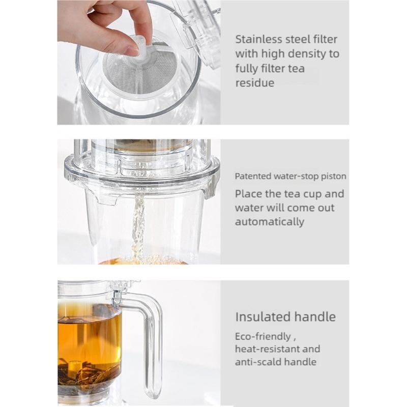 Heat Resistant Multifunction Teas Coffee Mug With Builts In Removable Infuser And Leak Proof Design For Home Travel Use
