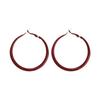 New Trendy Hoop Earrings for Women 50mm Big Hyperbole Colorful Circle Earrings Personality Punk Fashion Ear Accessories brincos