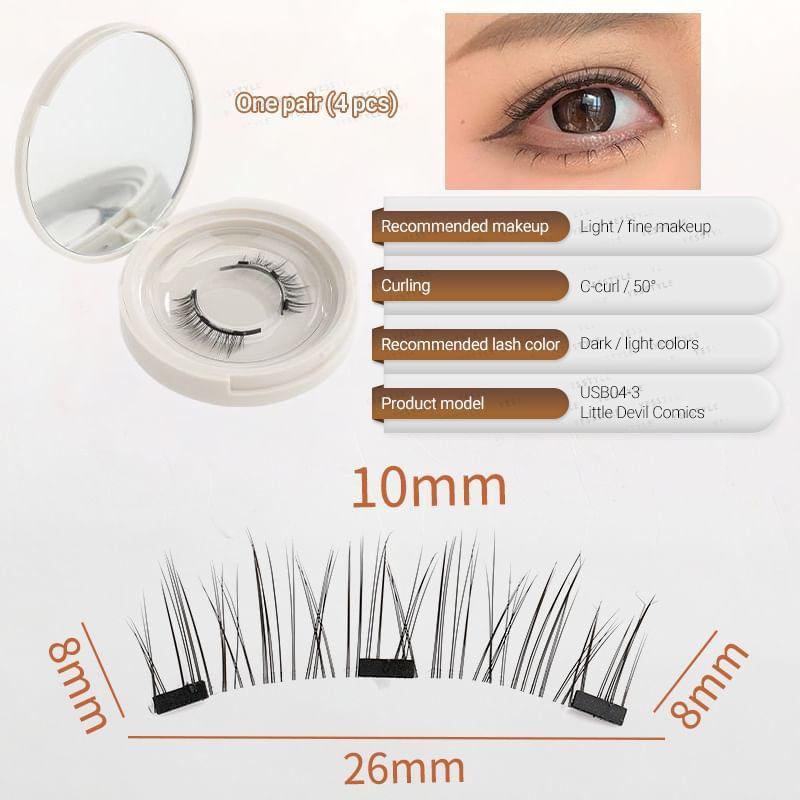 Buttermilk - Volume Crisscross Magnetic False Eyelashes with Applicator Clip