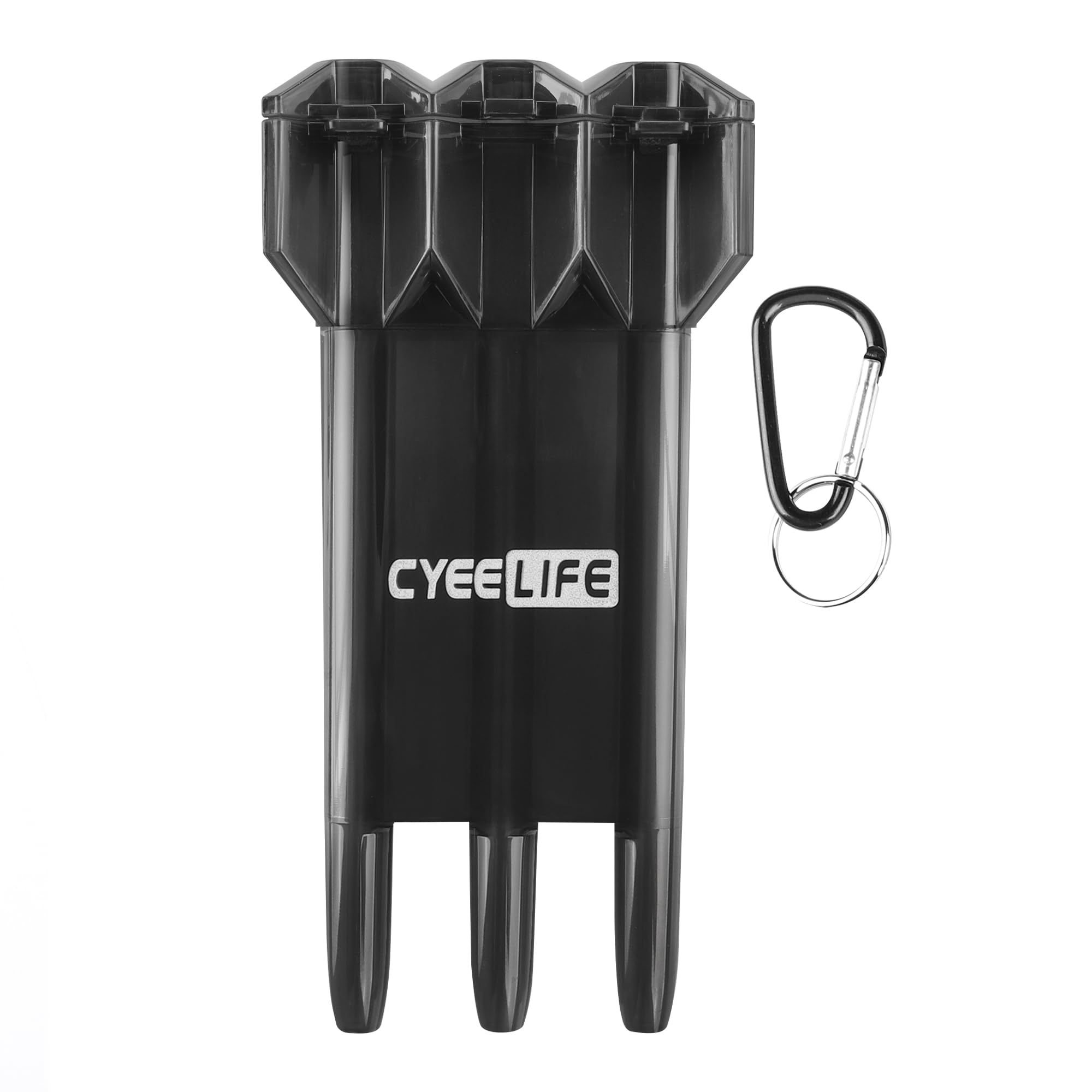 

CyeeLife Dart Box Can Hold 3 Integrated Dart Flight and Shaft Includes Dart Storage Box Darts, System, чёрный