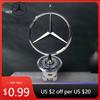 Car Sticker Car Engine Hood Emblem Front Bonnet Chrome Mark Accessories For Mercedes Benz AMG W204 W205 W203 W211 W212 W213 W201
