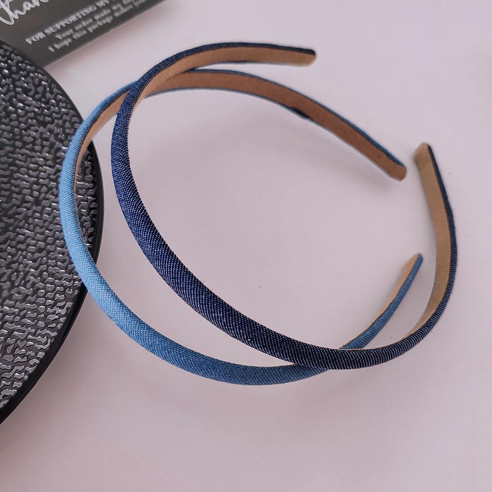 

2 шт. Европейские и американские джинсовые винтажные повязки на голову для женщин и девочек, ободок для вечеринки, подарок, корейские аксессуары для волос