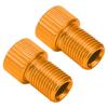 Set da 2 pezzi Convertitore per Valvola Bicicletta Presta a Schrader Adattatore Resistente all'Usura per Pompa da Mountain Bike