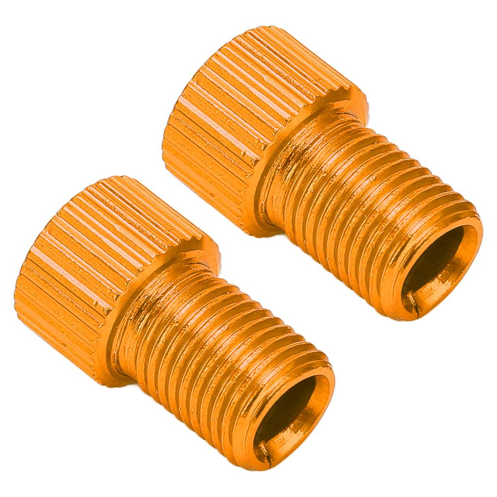 Set da 2 pezzi Convertitore per Valvola Bicicletta Presta a Schrader Adattatore Resistente all'Usura per Pompa da Mountain Bike