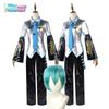 Hatsune Vocaloid Miku Cosplay Men Shirt Tie Pants Wig Pu Set Party Christmas