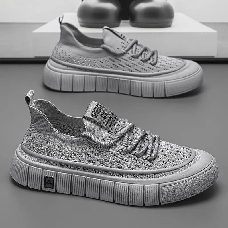 Fashion Summer Sneakers Man Breathable Mesh Vulcanize Shoes for Men Tennis Classic Original Social Deals Walking Common Designer Luxury