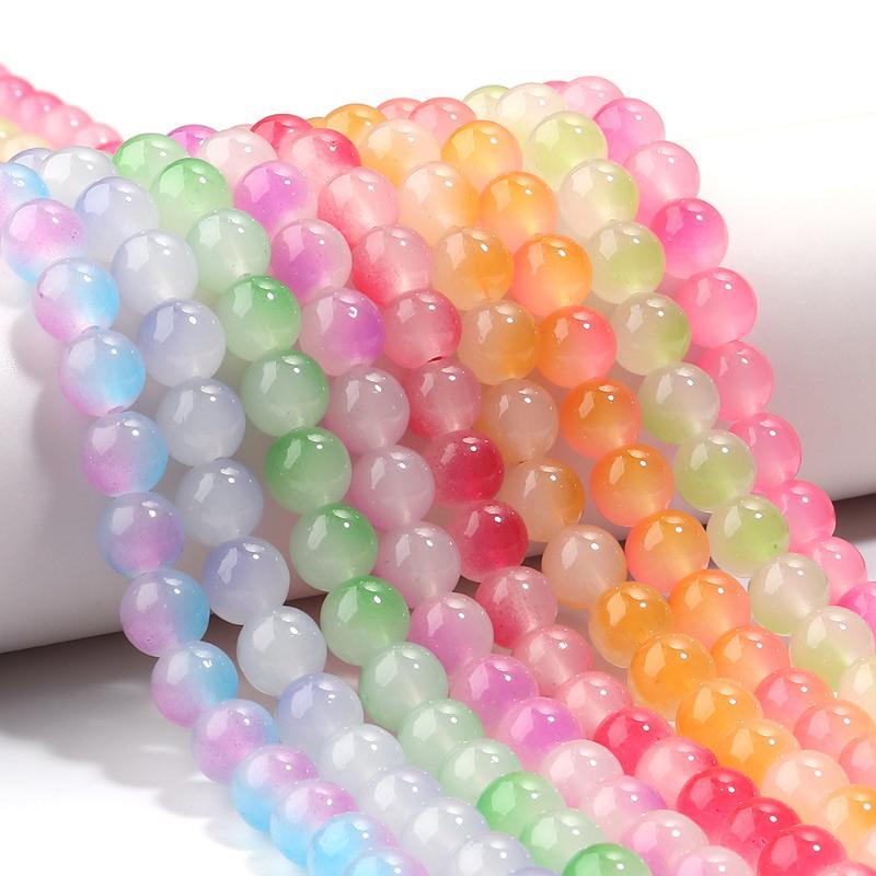 1 String 5X8Mm Glass Beads Colorful Abacus Flat Round Loose Beads For Jwelry Making Diy Crafts Bracelets Necklace Accessories