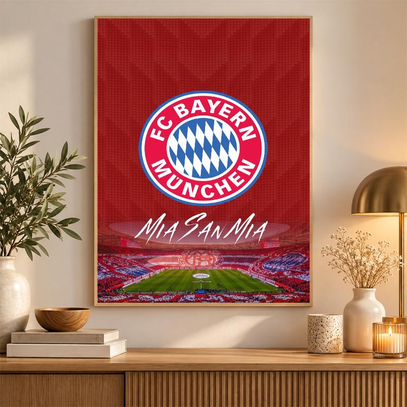 Bayern Munich Diamond Painting Kit 5D Full Drill DIY Diamond Mosaic Wall Art Home Decor