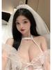 Mei Chu Lingerie: Sexy White See-Through Wedding Dress Set, Bride's Temptation.
