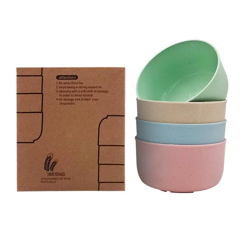 Wheat Straw Bowl, Thickened Anti-drop Rice Bowl, Soup Bowl, Student Instant Noodle Bowl, Public Bowl, Round Wheat Fragrant Bowl.