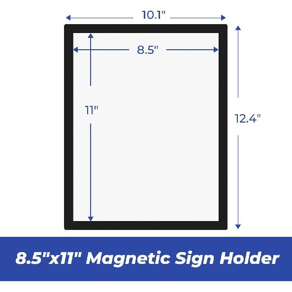Magnetic Sign Holder, 20 Pack 8.5"x11" Magnetic Paper Holder,Self Reble Adhesive Frames,Picture Frame Document Holder Walls & Window Adhesive Frames