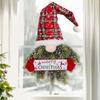 LED Lighted Christmas Faceless Old Man Hanging Ornament Christmas Pendant Decor for Garden Door Home Xmas Wreath Happy New Year Gifts 2022