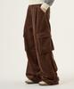 UNKNOWN PLANET Cord- Cargohose Braun
