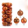 Hot 24Pcs 3/4/6CM Christmas Balls Big Ball Christmas Tree Pendant Ornaments for Party Decor New Year Navidad Gifts Accessory