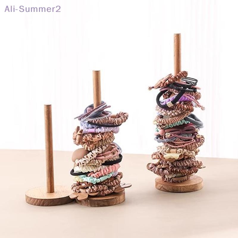 Holz-Haargummis Organizer Haargummis Displayständer Stirnband Armband Halter Haaraccessoires Organizer Aufbewahrungsregal