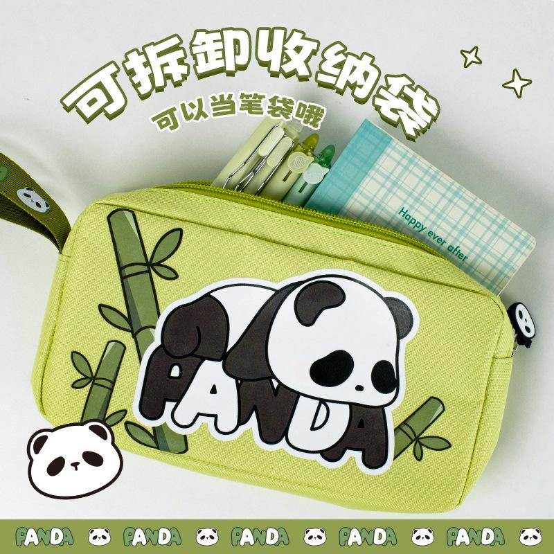 Panda A4 Kinder-Canvas-Tutorial-Tasche für Grundschüler