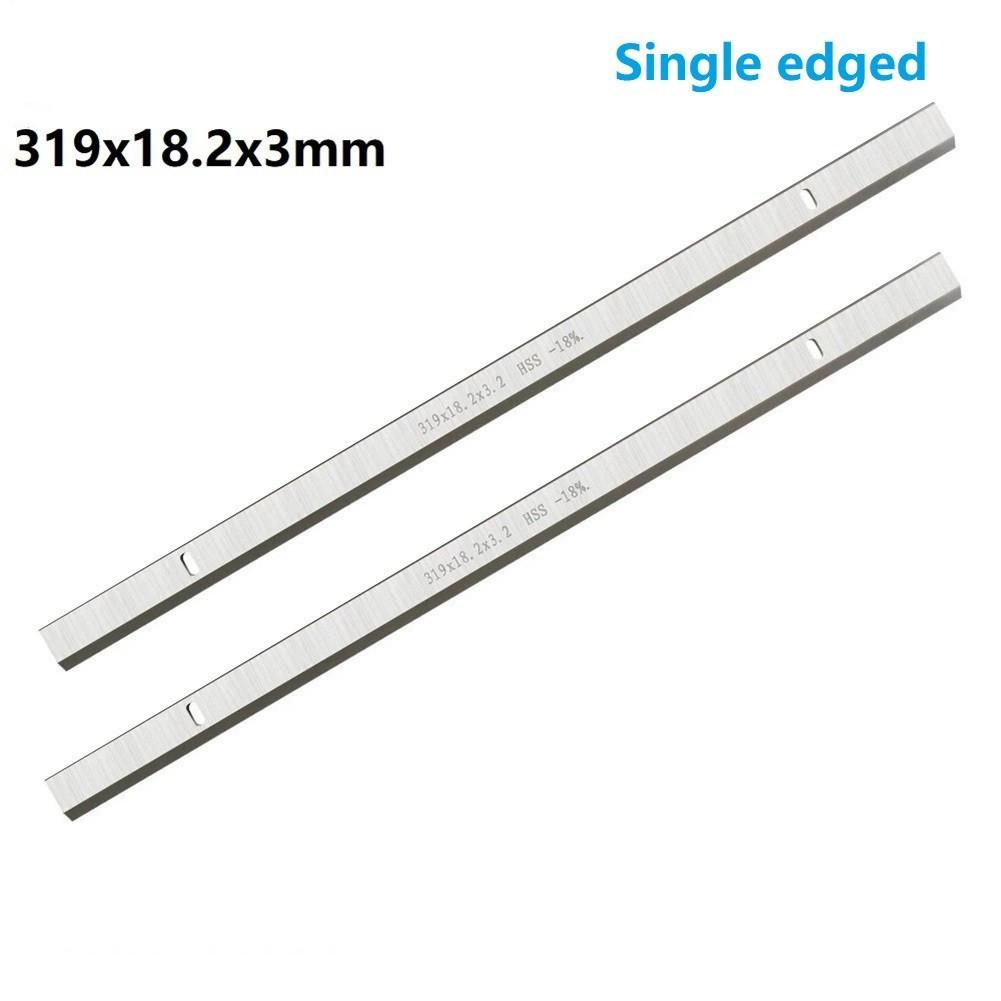 2-Piece HSS Single Edge Planer Blades, 319x18.2x3.2mm for JET JWP-12, Ryobi AP13 & Compatible Models (Durable, Precision)