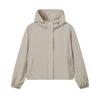 Milano Series Hooded Loose Casual Comfortable Jacket Women Jackets Feather-Gray F11W625705FGY