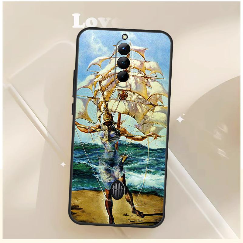 Salvador Dali Art Case For ZTE Nubia Red Magic 6 7 6S 7S 8S 9S 10S Pro For RedMagic 10 8 9 11 Pro Plus Cover