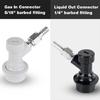 Ball Locking Kegs Disconnecting Set Including Hose Clamps Rotating Nut Easy Installation On Brewing Equipment
