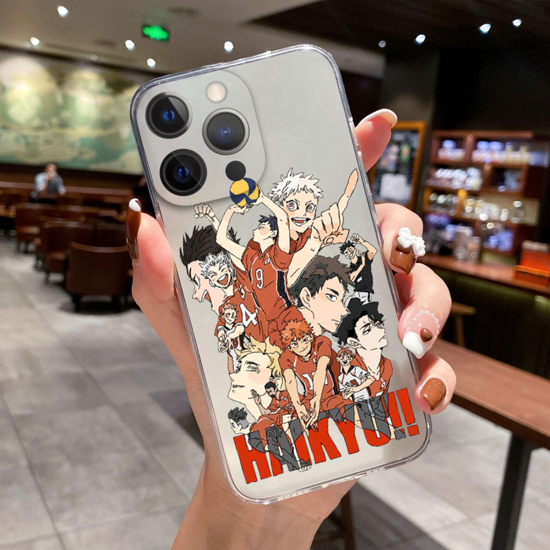 

Чехол для телефона с аниме Haikyuu Love Volleyball для iPhone 11 12 13 Pro Max X XR XSMAX X 6s 8 7Plus 13Mini, прозрачный мягкий бампер, задняя крышка iPhone 13Pro Max