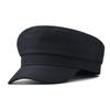 Beret Color Solid Hat Unisex Cotton Winter Knitted Flat Cap For Wear Outdoor