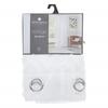 Voilage Jacquard "Sama" tamisant 140 x 240 cm Atmosphera - Blanc