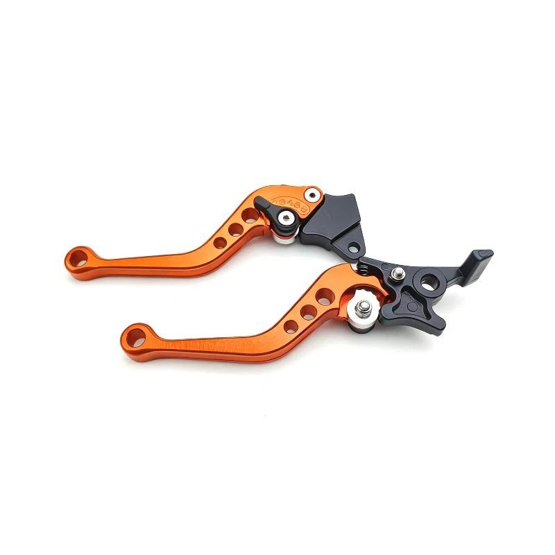 2Pcs Universal Cnc Alloy Motorcycle Brake Handle Adjustable Adjustable Front Rear Disc Brakes Double Disc Brake Handle Lever