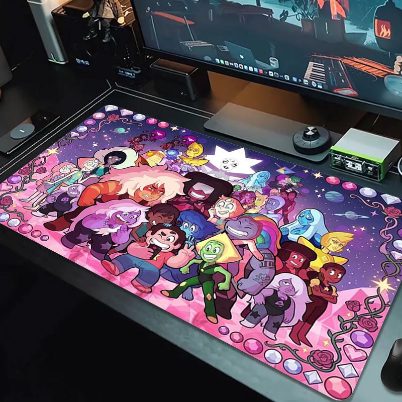 Steven Universo Color Mouse Pad Large Gaming Table Cushion Non-slip Laptop Tablet Big Mousepad XXL Mat Mini PC Playmat With Lock Edge