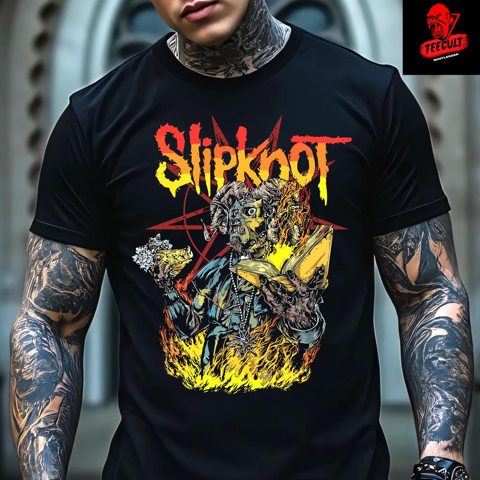 Men s and Women s T-shirts Slipknot Metal Rock Band Tee Unisex Heavy Cotton S