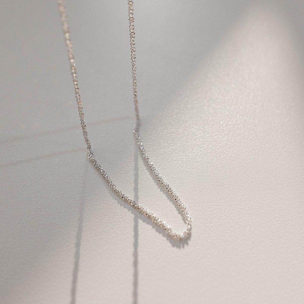 92,5 Silver Glittrande Silverhalsband Glans Lager på lager Italiensk Kedja Tunt Halsband Guld