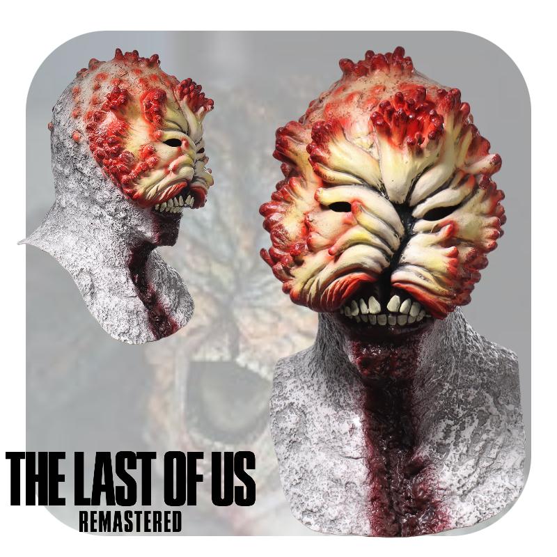 Of Last The Us Clicker Latex Mask Halloween Horror Cosplay Costume Prop Gift Fan