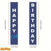 Door Couplet Banner 2pcs Set Party Decor No Power Needed for Porch