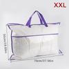 Průhledný netkaný polštář, balená přikrývka, deka, zip, prachotěsný úložný vak, domácí organizér, taška, nákupní taška, různé velikosti