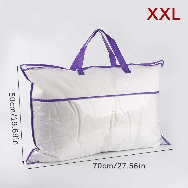 Průhledný netkaný polštář, balená přikrývka, deka, zip, prachotěsný úložný vak, domácí organizér, taška, nákupní taška, různé velikosti