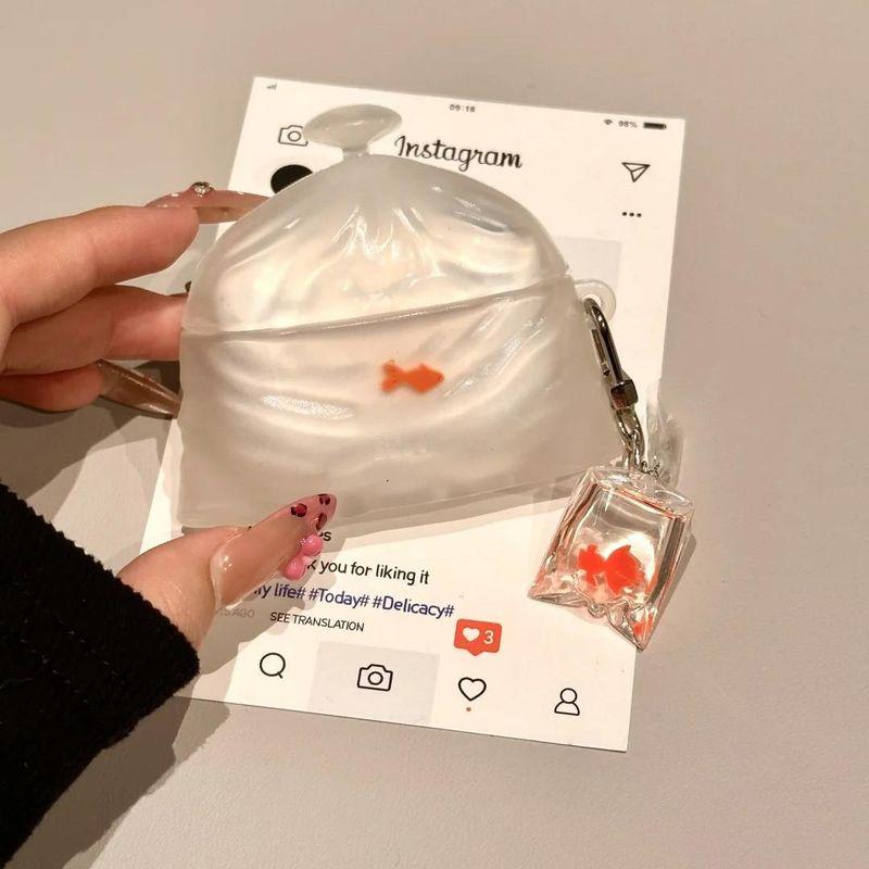 

Чехол для наушников Huawei Freebuds6i Freeclip Защитный чехол Freebudspro3 Силиконовый Ударопрочный 5i/4e Мягкий чехол SE2 Для мужчин и женщин Pro2 Модный Huawei Freebuds 6 Transparent bag a fish + pendant