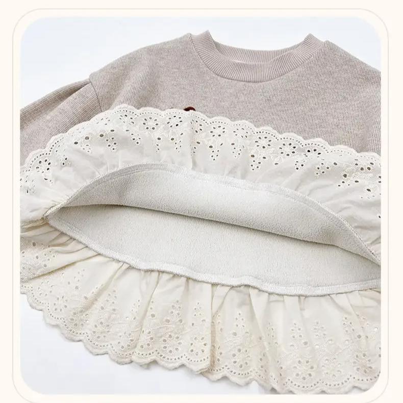HoneyCherry Girls' Fleece Hoody Winter Clothes for Girls and Baby Girls Forest Style Warm Clothes for Winter Thickening