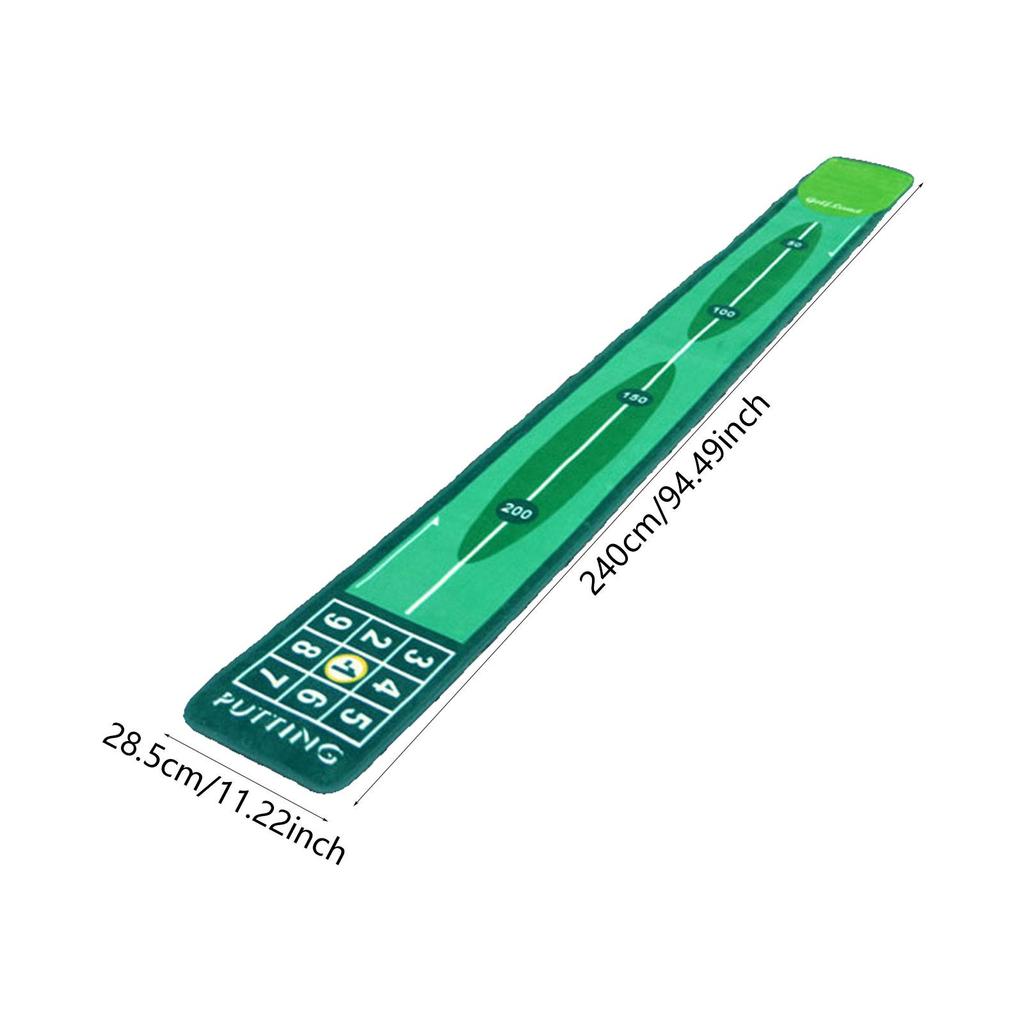 Tappetino per Putting da Golf per lo Sviluppo delle Abilità Allenatore Portatile per Uso Interno ed Esterno