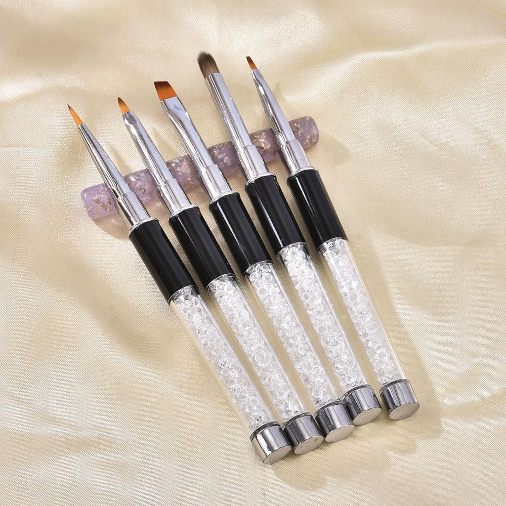 1 Stück Nail Art Design Pinselset Kristall Diamant Stiel Linien Schnitzen Zeichenstift Phototherapie UV Gel Malpinsel Maniküre Werkzeug
