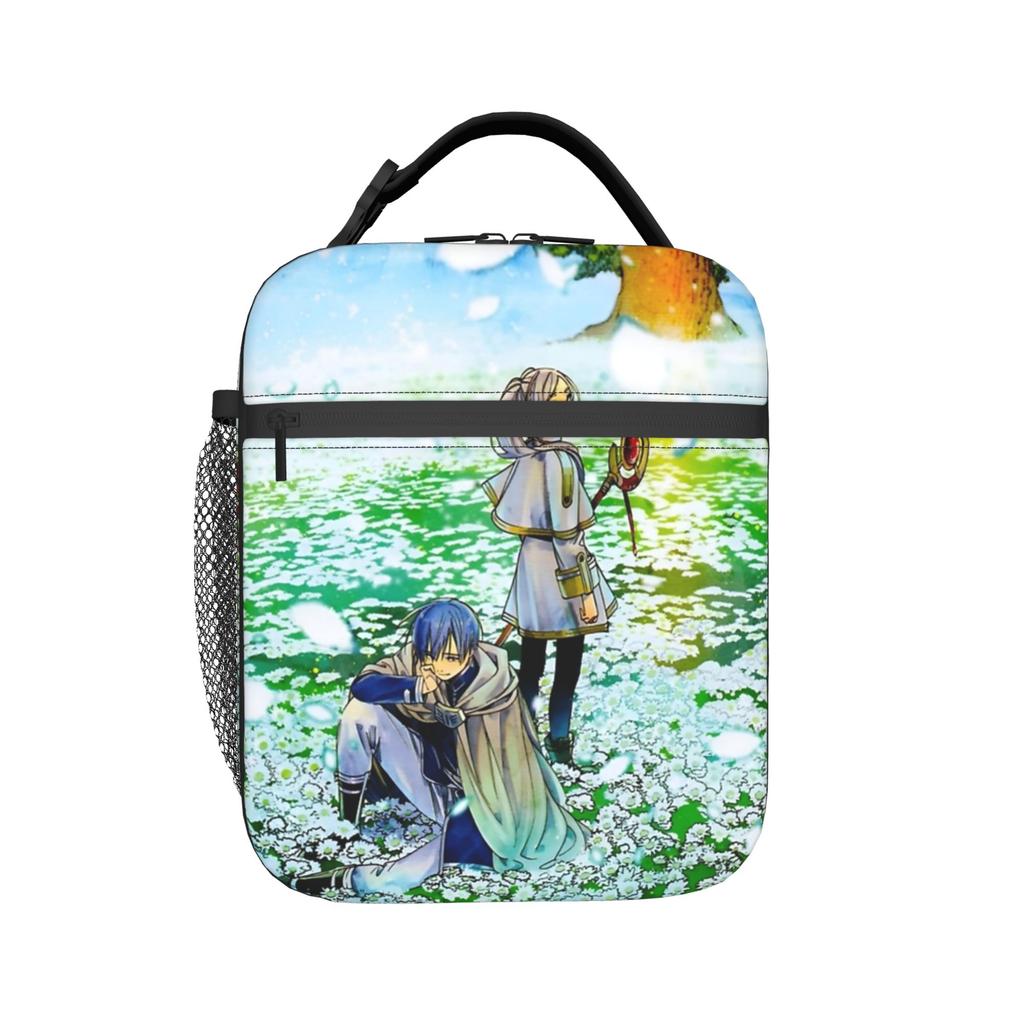 Frieren Himmel Anime Insulated Lunch Bags Thermal Bag Reusable,Lunch Container Sousou No Frieren Large Tote Lunch Box